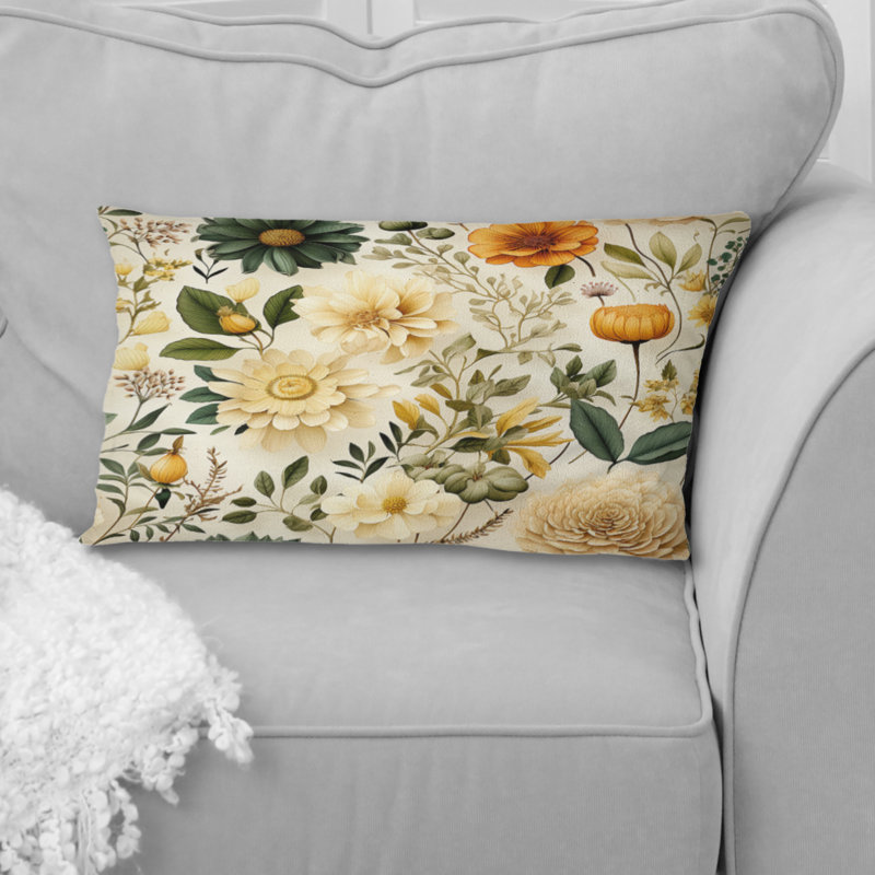 Floral Throw Pillow