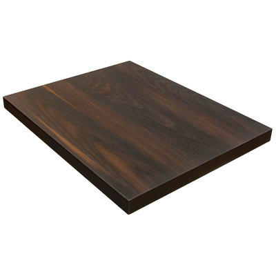 H&D Melamine Table Top Walnut 24"x30"