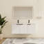 Meuble-lavabo double mural 48 po avec plateau en résine Farnor-1882105584-1899368977