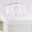 4-Light Fabric Semi Flush Mount Ceiling Light Fixture-449174278-449174274