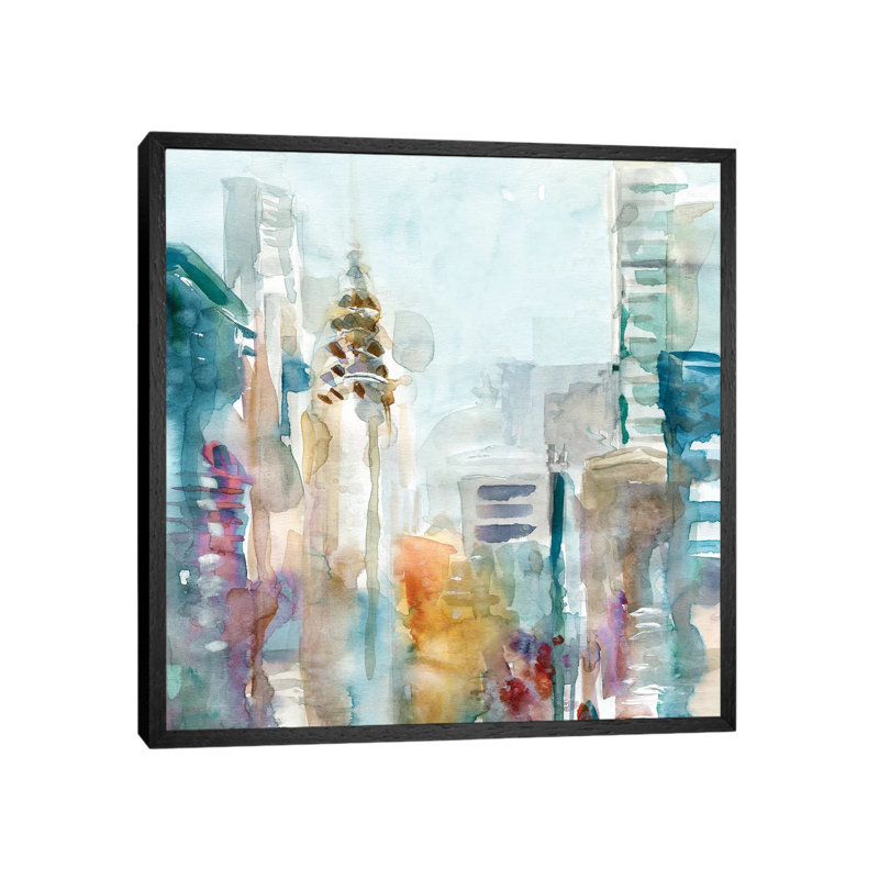 Spectrum NYC by Carol Robinson - Print on Canvas, 93.98 cm H x 93.98 cm W, Black Framed