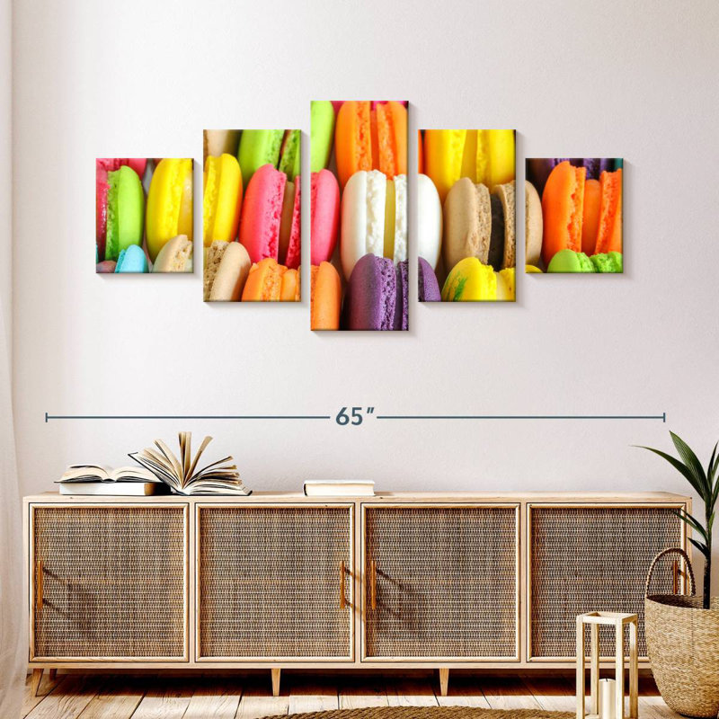 Luscious Macarons, 24" H x 55" W