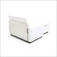 Canapé simple à siège profond avec repose-pieds et un coussin