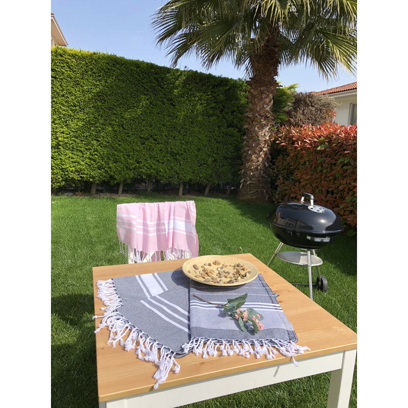 Ensemble 3 serviettes de bain en coton Indira Indira, Noir