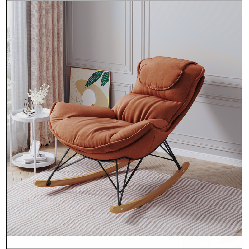 Chaise berçante simple Leisure, Rose