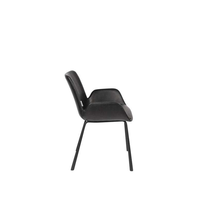 Albert Kuip Upholstered Arm Chair, Black