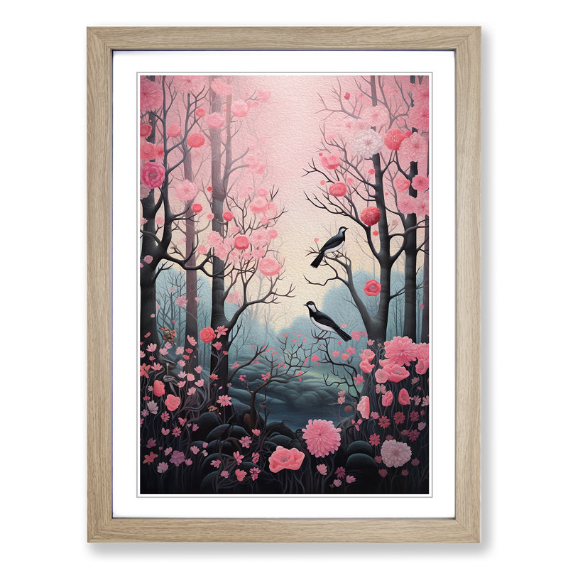 Spring Forest Framed Print, Oak Framed, 46cm H x 34cm W x 2cm D