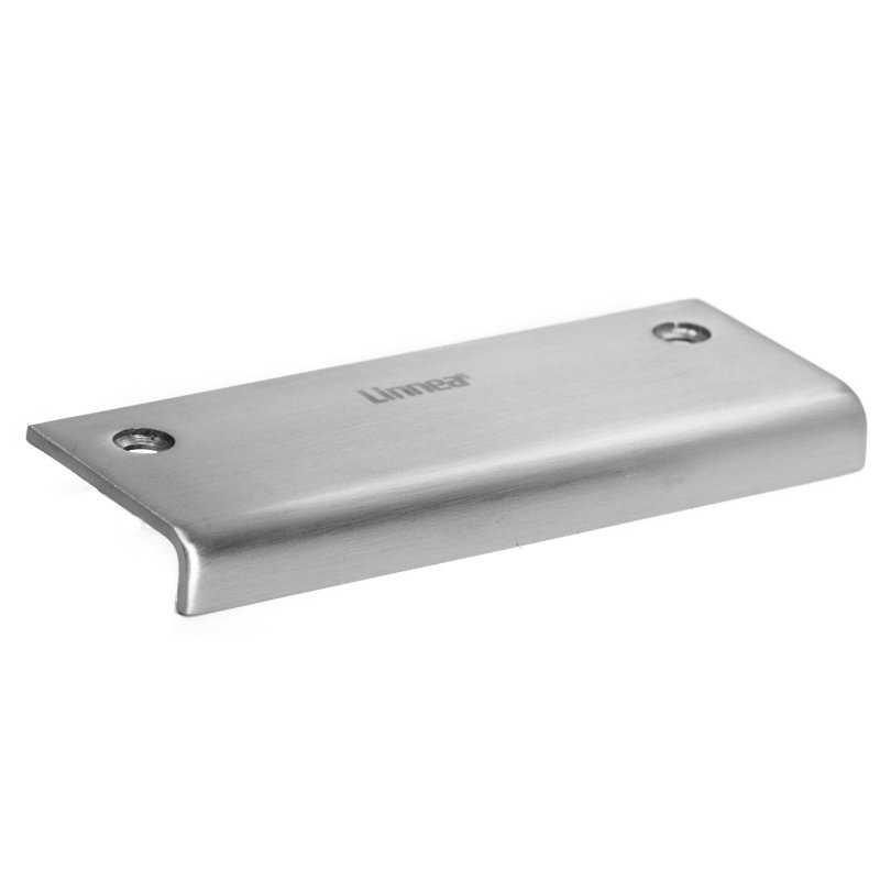 Top Mount Cabinet Finger Edge Pull, Satin Stainless Steel, 2 17/100"