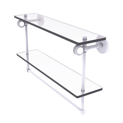 Margolis 2 Piece Glass Tiered Shelf
