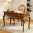 Simple Rectangular Brown Solid Wood Writing Desk-708346083