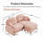 Modular Sectional Sofa with Flexible Design and Premium Chenille Fabric for Comfort and Style-116780873
