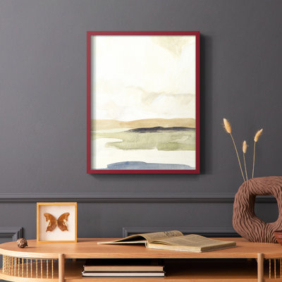 Slate Movement II Framed Print - Solid Wood