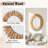 Decorative Wood Framed Round Mirror-288668792-288668795