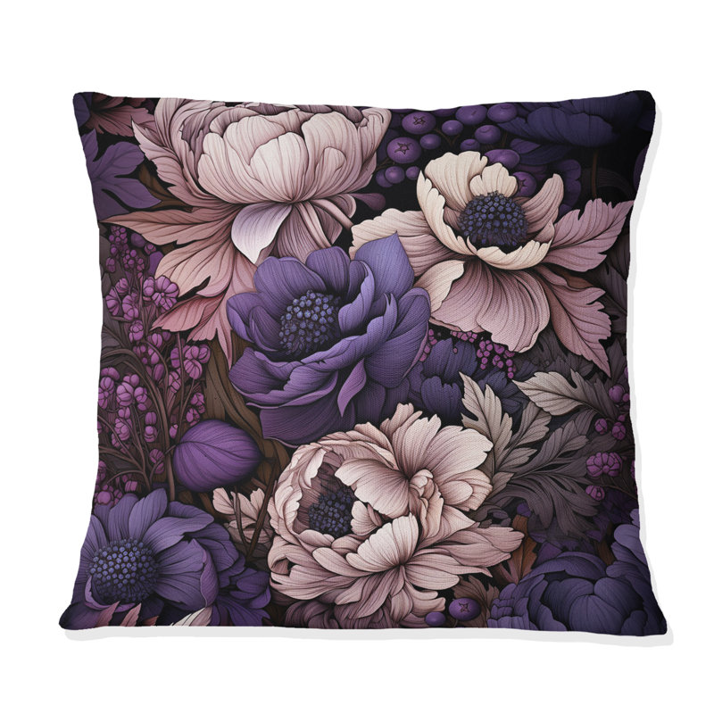 Coussin Gothic Botanicals Moody, H 18 po x l 18 po