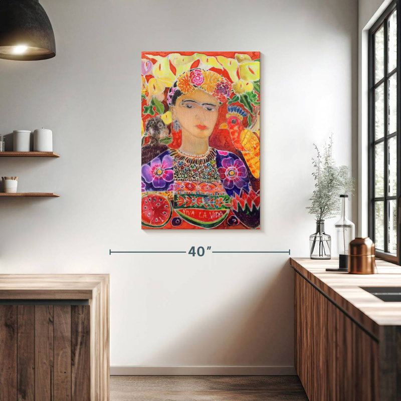 Leisha Respects To Frida Kahlo 2002, 39" H x 26" W