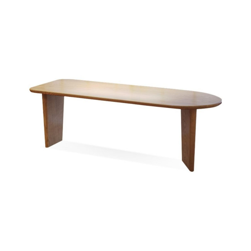 Bureau en bois massif Burlywood, 29.53" H x 78.74" W x 27.56" D
