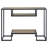 Console Table With 2 Shelves