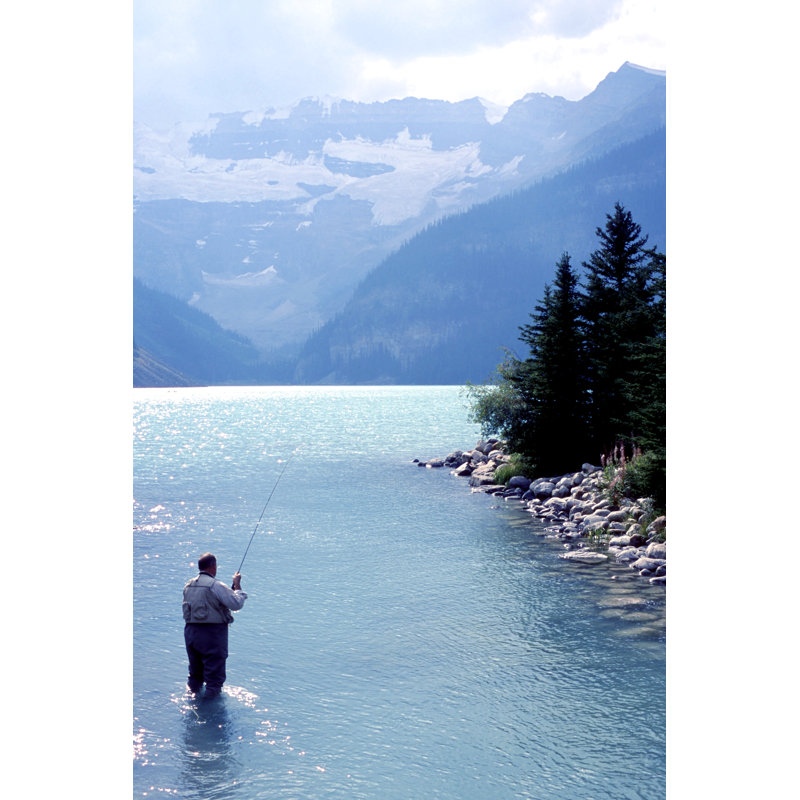 " Lake Louise Fly Fisher ", 36" H x 24" W  