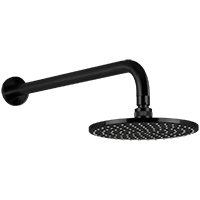 Opera Rain Fixed Shower Head, Black