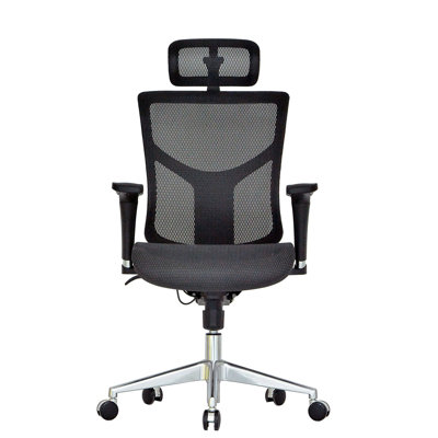 GM Seating Ergonomic Mesh Executive Task Chair with Seat Slide, Rachet Backrest, Recline Feature