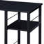 Bureau industriel noir avec tablettes pour le bureau - Stable et pratique, l'écriture rustique 2 ouvert rehausse l'attrait de votre