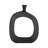 Metal Vase with Sculptural Open Circle Design, Modern Decorative Accent with Sleek Contemporary Silhouette for Eye-Catching Artistic Display and Stylish Home Decor Appeal-751358004