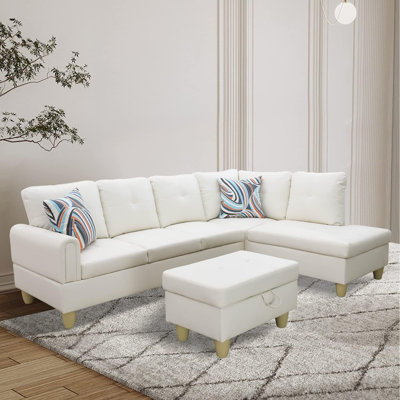 Canapé modulaire en similicuir 3 pièces