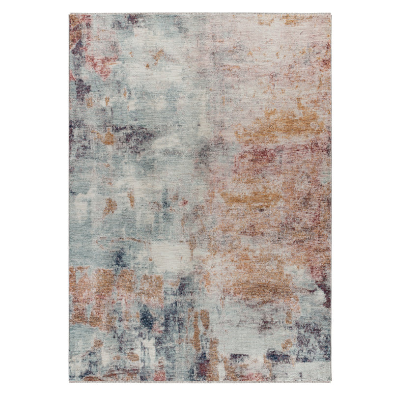 Ginsberg Abstract Space-dyed Polyester Rug, Rectangle 8'6" x 12'7"