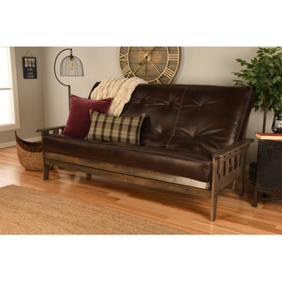 Stratford Queen 87'' Upholstered Futon And Mattress