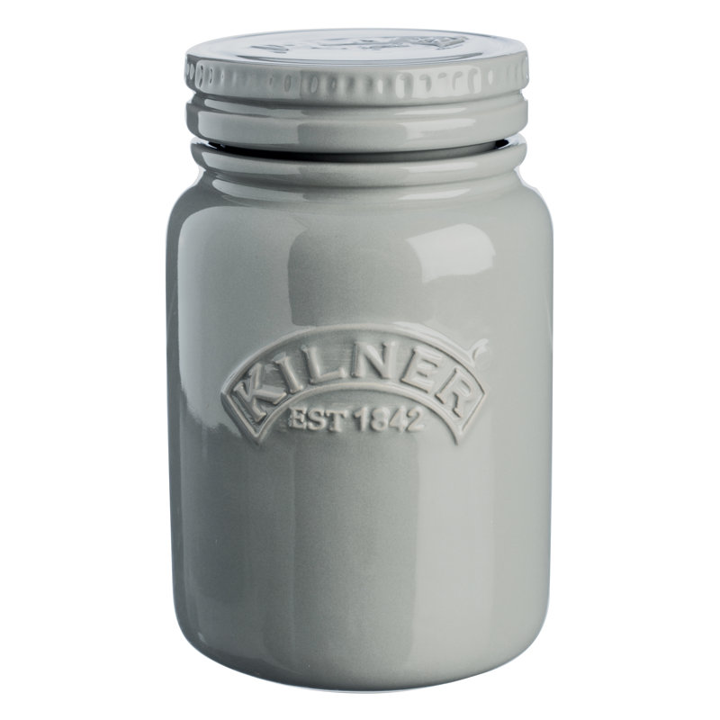 600ml ceramic storage jar, Morning Mist