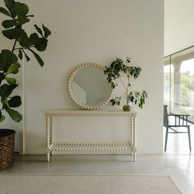 Solid Wood Top Console Table