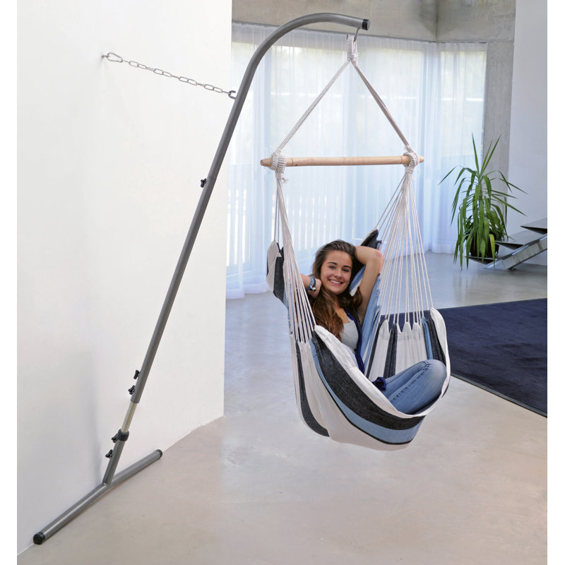 Havanna Hanging Chair, Blue/White