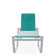 Holna Outdoor Rust-Resistant Metal Chaise Lounge