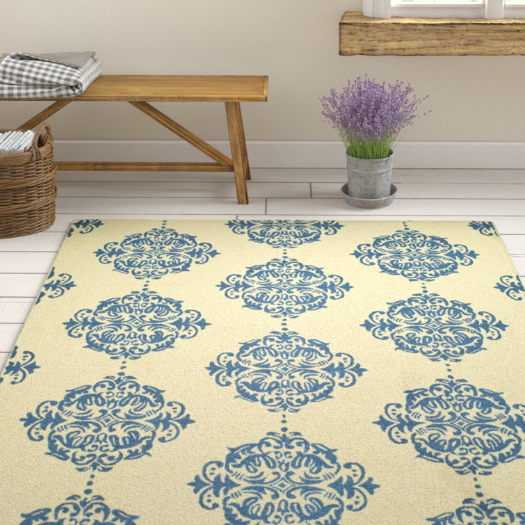Daijah Hand Hooked Wool Pile Geometric Rug
