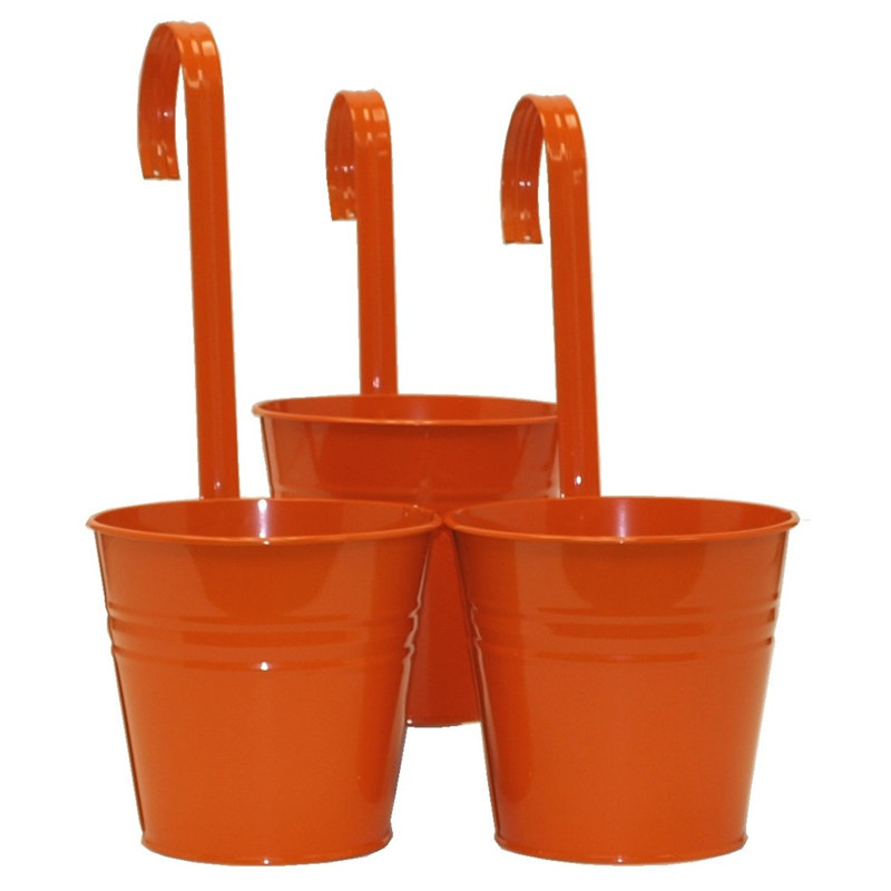 Ensemble de pot à fleurs en métal Aardsma