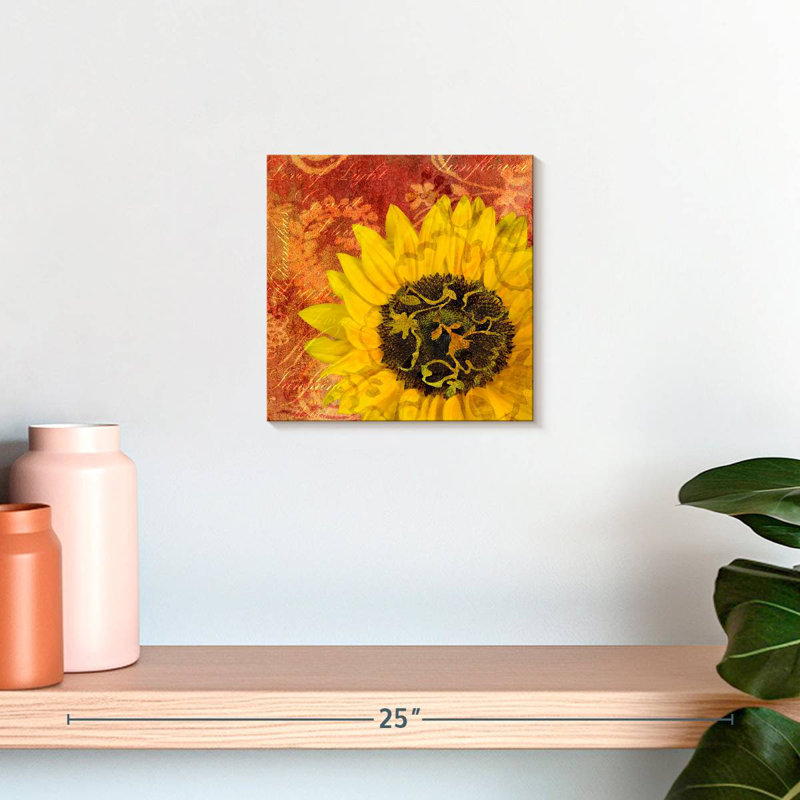 Tournesol amour de la lumière, H 10 po x l 10 po