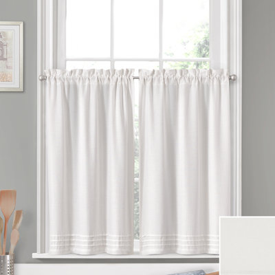 Rufina Cotton Blend Tailored Cafe Curtain