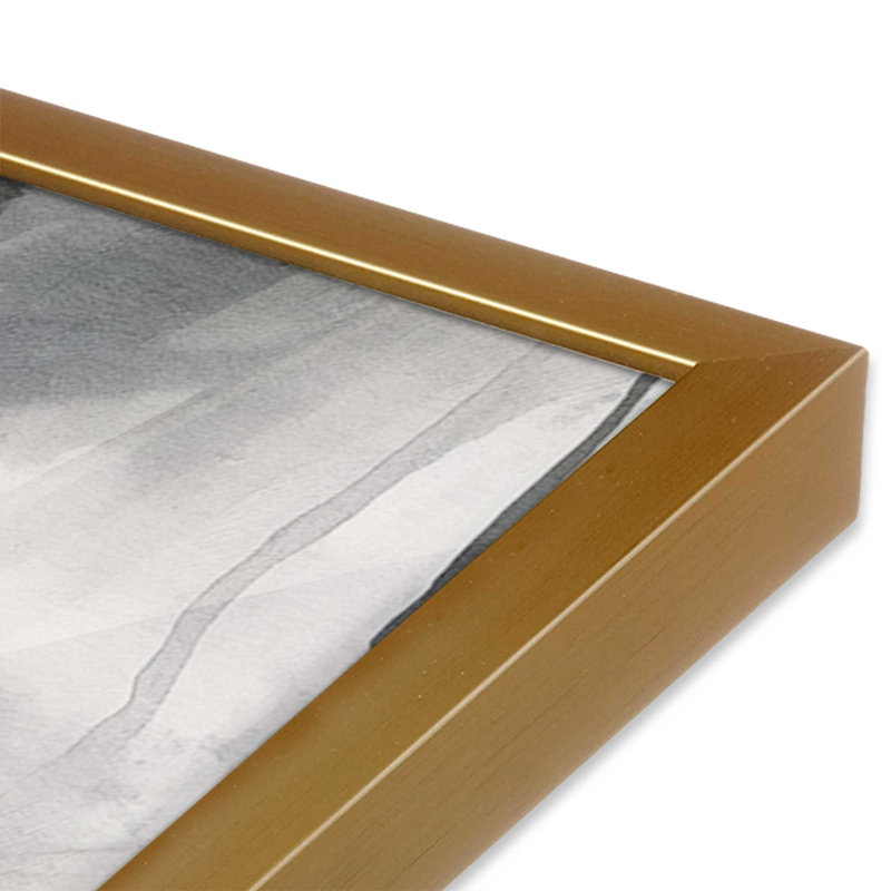 Monochrome Whisper I Print, Polished Gold Framed, 17.25" H x 13.25" W