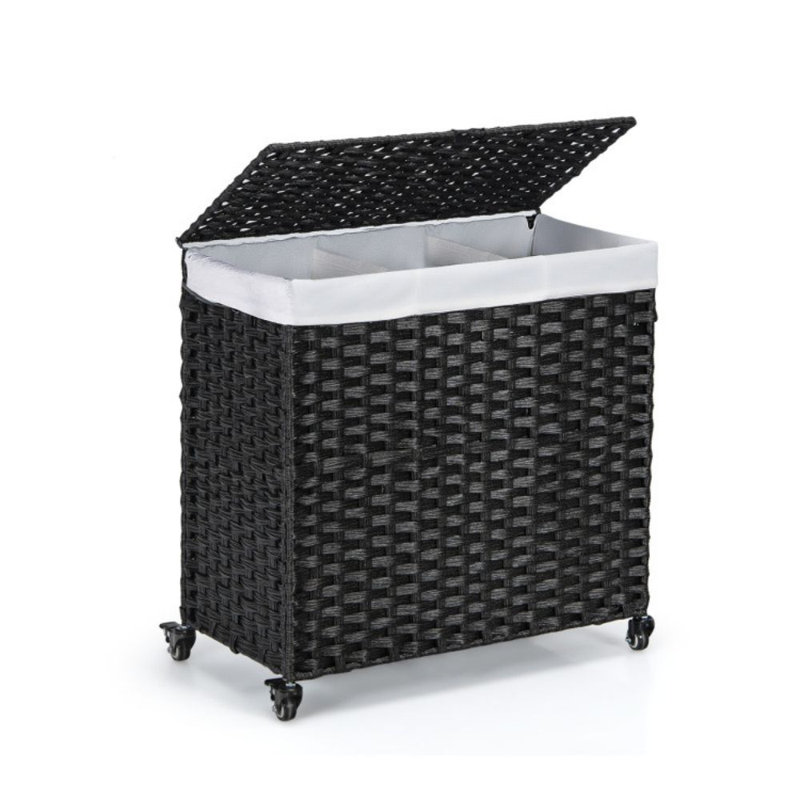 Panier à linge en osier