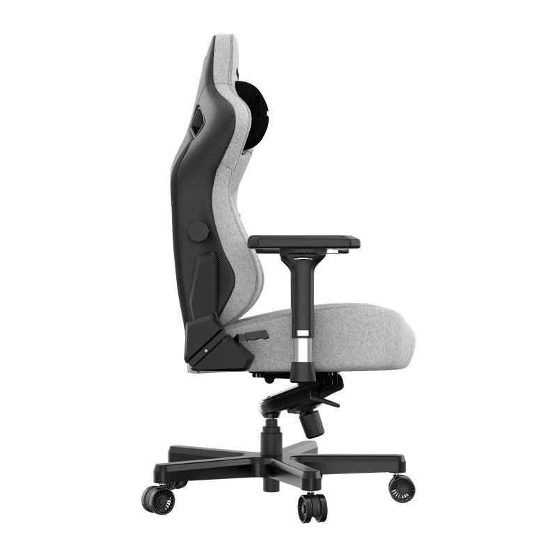 AndaseaT Adjustable Reclining Ergonomic Swiveling PC & Racing Game Chair, Gray, 53" H x 28.1" W x 19.6" D