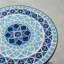 Table ronde ronde en mosaïque pour terrasse, table d'appoint Coastal Home Decor avec base en métal