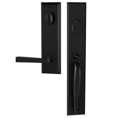 Ensemble de poignées factices Charleston Bravura 980G-904S avec levier Memphis noir mat - L