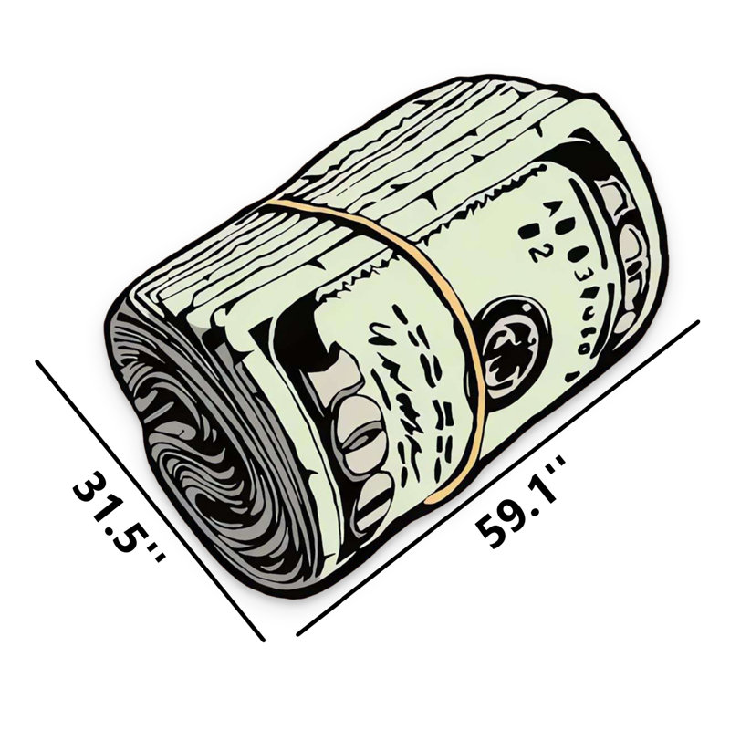 Tapis fantaisie H cent Dollar Bill