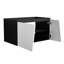 Meuble-lavabo flottant moderne de 36 po avec porte à fermeture douce, meuble-lavabo au fini blanc et noir