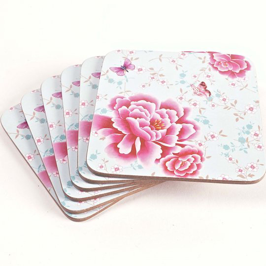 Cork Square 6 Piece Coaster Set