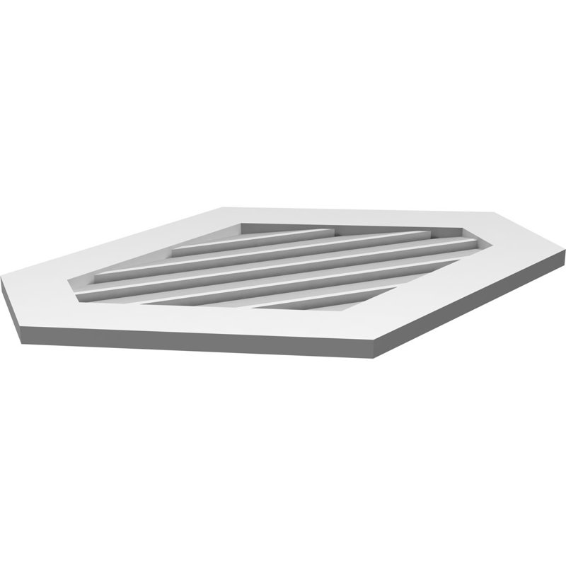 Pente verticale verticale en uréthane 6 pi, 24" H x 32" W x 1" D