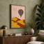 Balloon Over Desert Retro - Wrapped Canvas-1640842034-1640842040