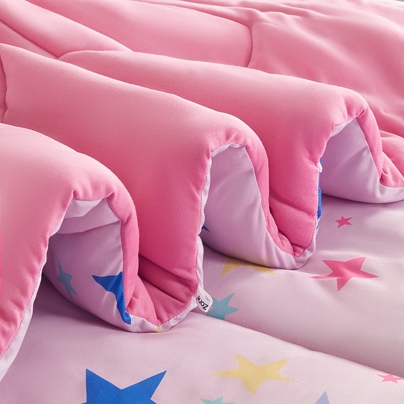 Colorful Stars Jersey Knit Comforter Set, Full/Queen