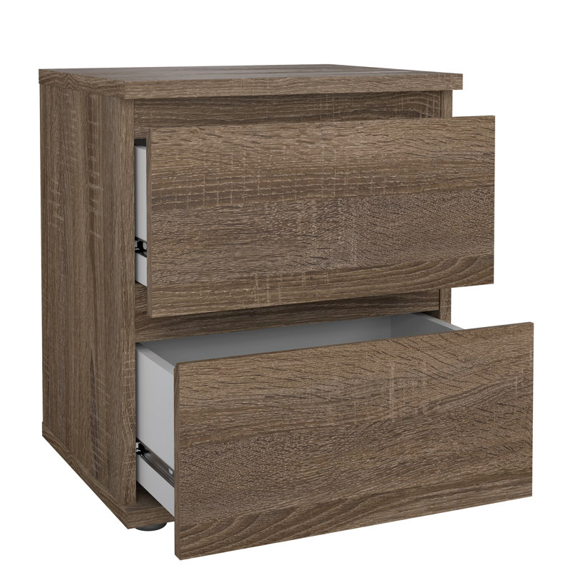 Table de chevet 2 tiroirs Wigdis, Truffe