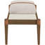 Banc rembourré en tissu texturé beige Nara-1709390208-1709390210